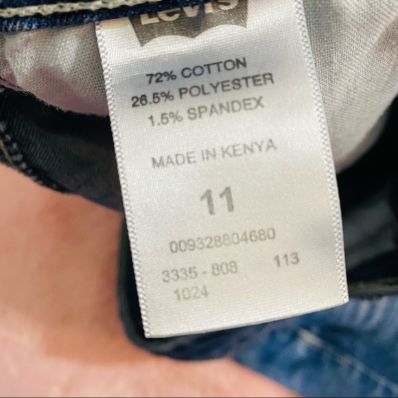 Levi’s Denim Frayed Summer Cute Shorty Shorts - Picture 7 of 8